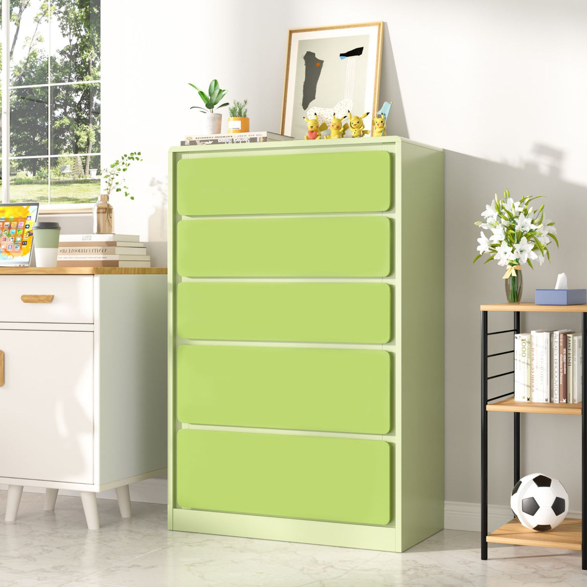 Tall 5 Drawer Dresser for Bedroom