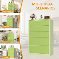 Modern 5 drawer dresser for bedroom, living room, and entryway