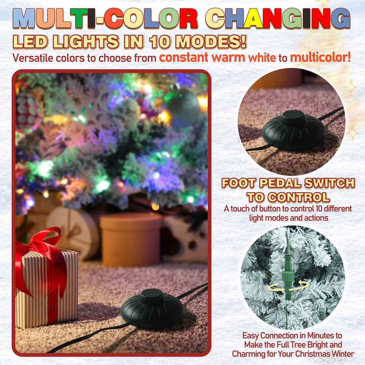 pencil christmas tree with lights