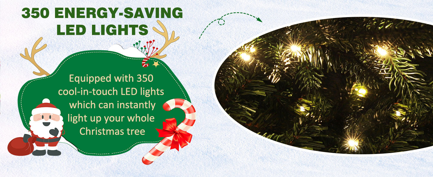 350 Led Pre lit Christmas Tree