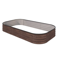 11“H Steel Garden Bed, Brown
