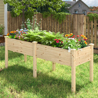 Long Wooden Planter Box