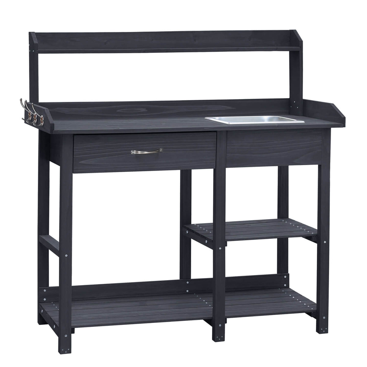 garden potting table with sink