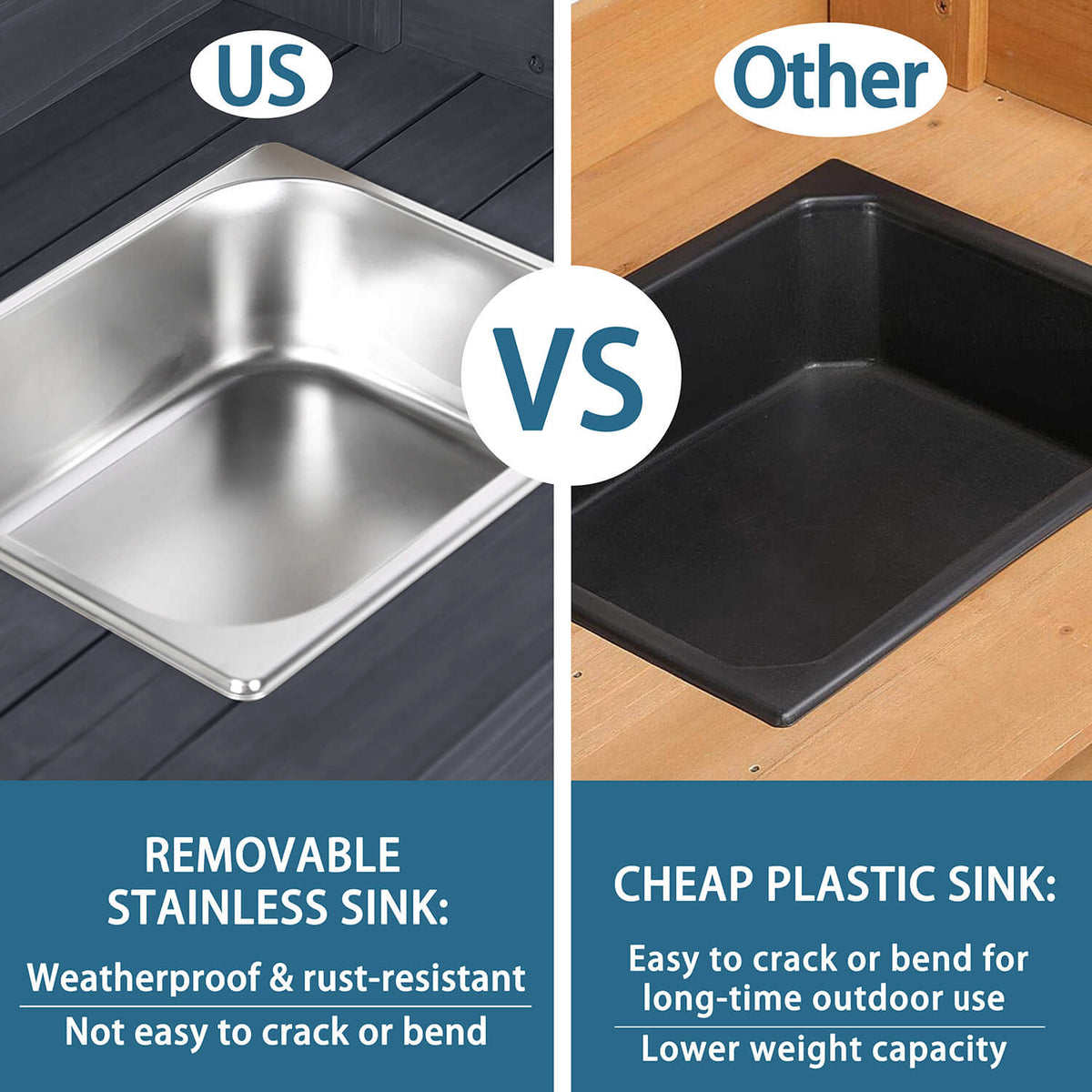 potting bench with dry sink