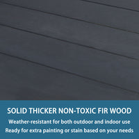 Fir wood flower potting table