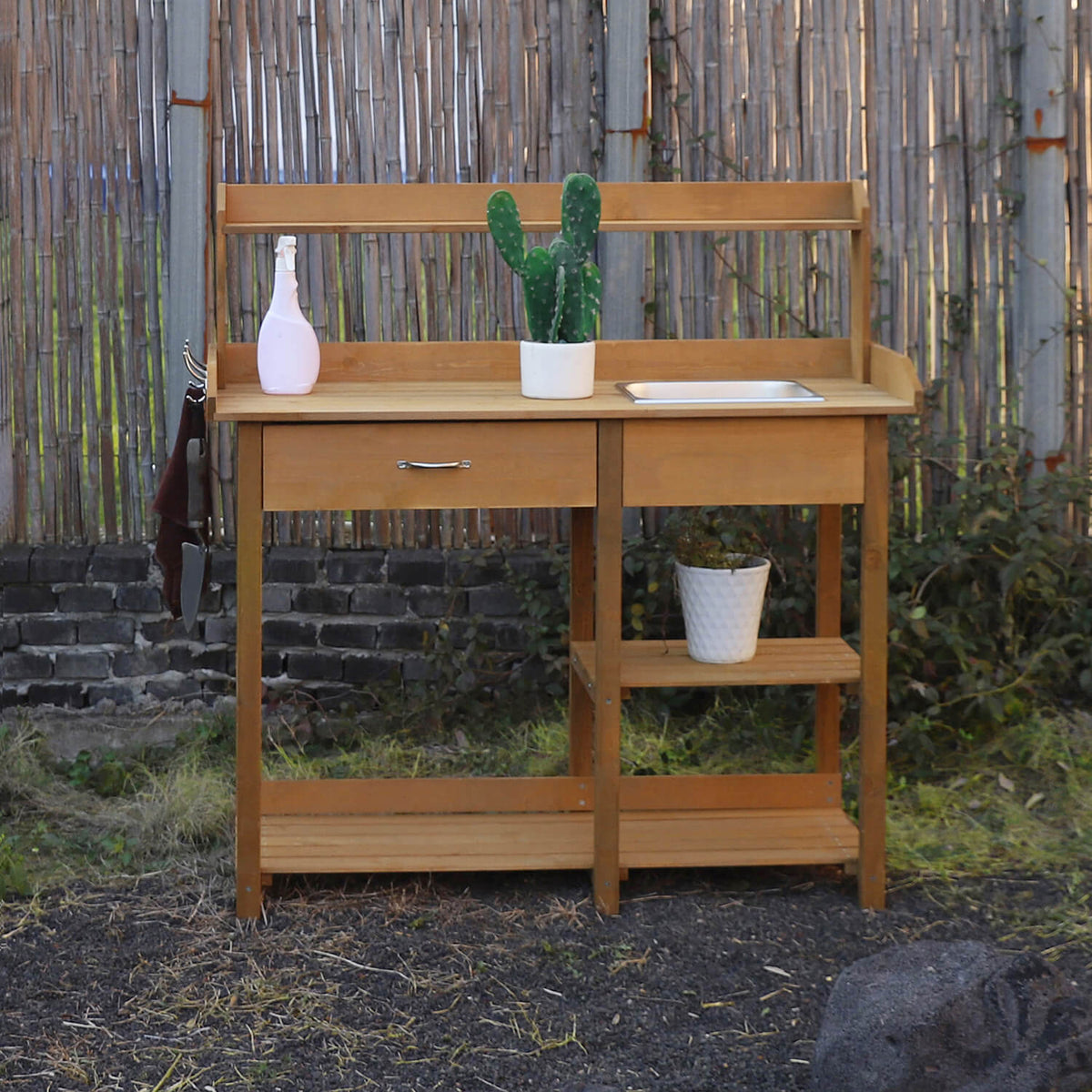 greenhouse potting table