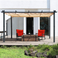 aluminum pergola shade, Beige