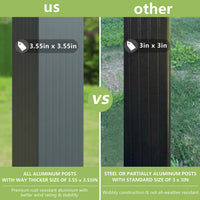 aluminum pergola with canopy