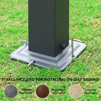 10x10 pergola cover, grey