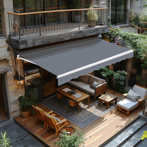 12' x 10' manual retractable awning