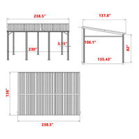 12x20 aluminum pergola