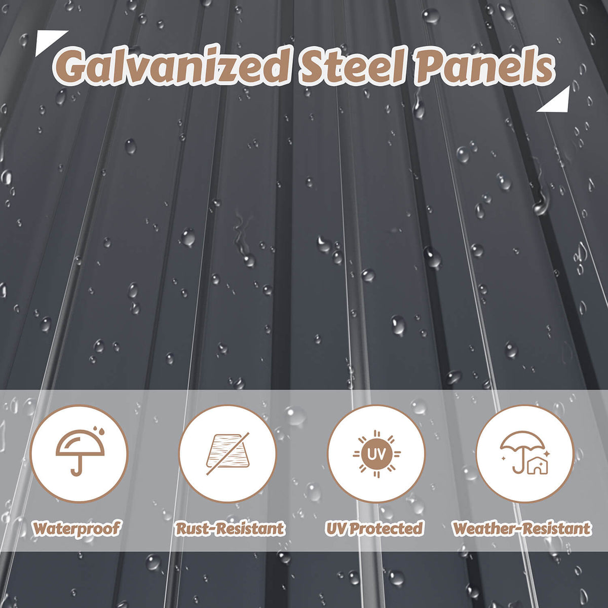 Galvanized Steel Tool Shed