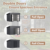 Lockable Door Metal Shed