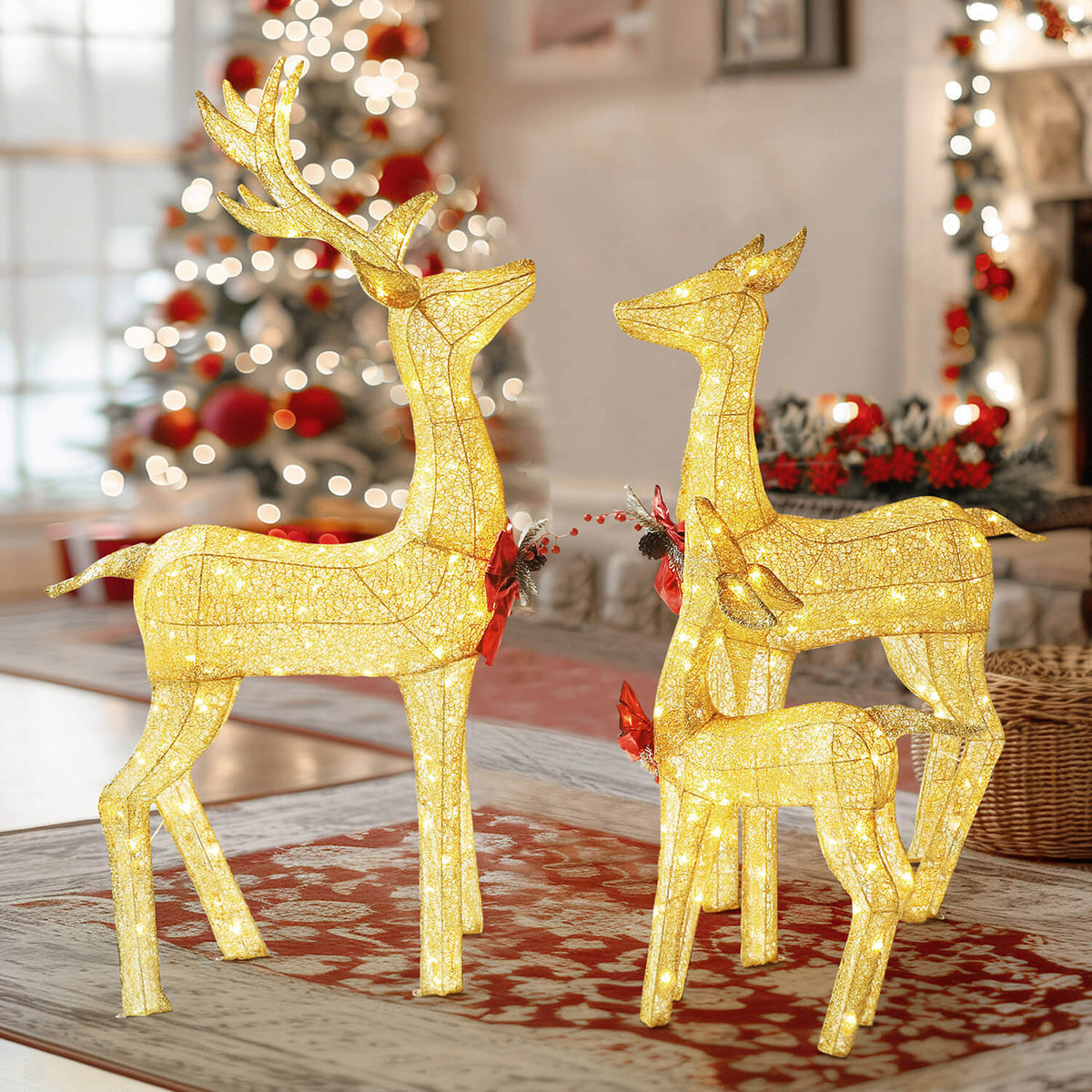 3 piece reindeer set