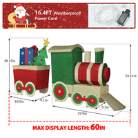 led Christmas train decoration