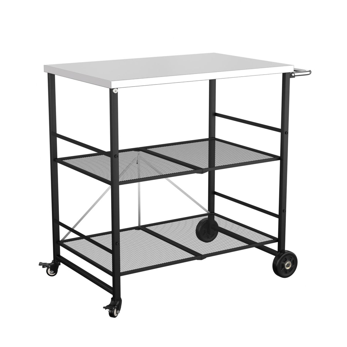 35" H Outdoor Grill Cart