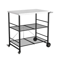 35" H Outdoor Grill Cart