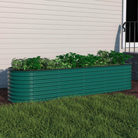 23H Steel Garden Bed, Dark Green,