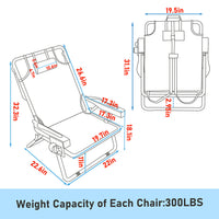 Veikous Backpack Beach Chair