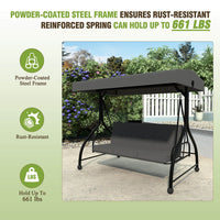 3 person swing with canopy