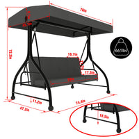 3 seat porch swing