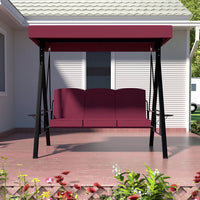 outdoor yard swing with canopy