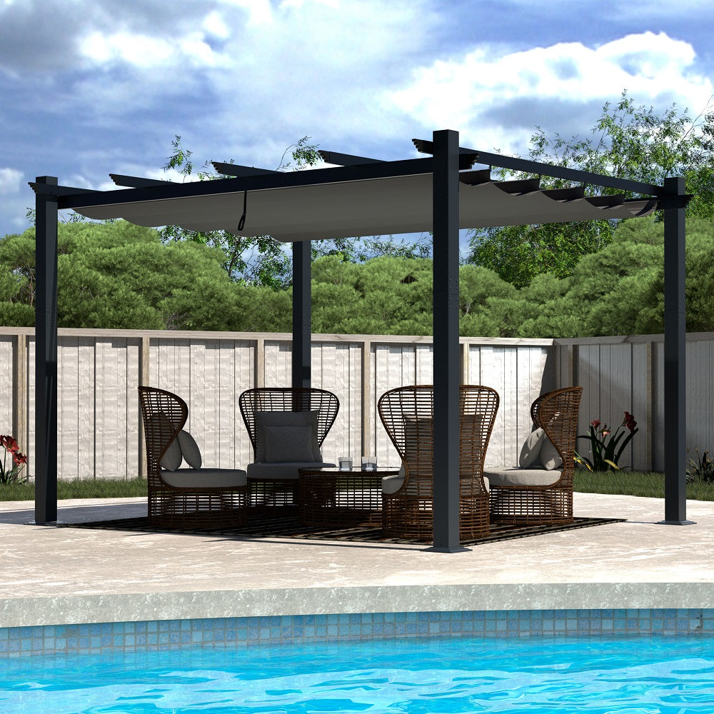 10x13 pergola, Outdoor Aluminum Canopy – Veikous