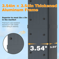 Premium rust-resistant aluminum pergola