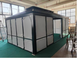 Veikous 12' x 20' Solarium Sunroom, Aluminum Enclosed Gazebo Sun Room with Hardtop, All-Weather for Patio Deck Backyard