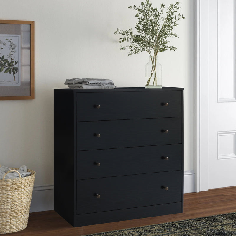Veikous Dresser for Bedroom, 4 Drawers Dressers, Oversized Chest of Drawers with Metal Knobs for Living Room, Hollyway, Kids Room and Entryway