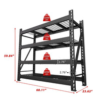 heavy duty adjustable shelving holds up to 9000lbs