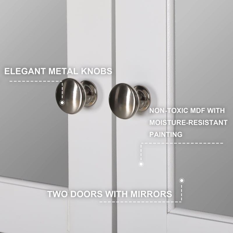 Oversized Bathroom Medicine Cabinet Wall Mounted Storage with Mirrors