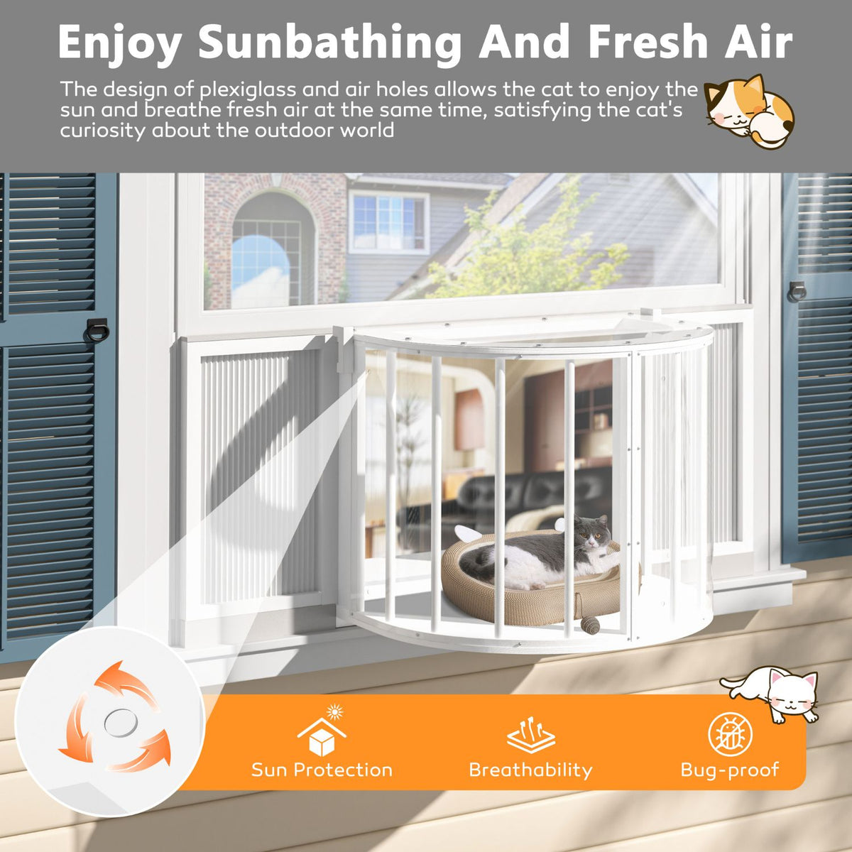 All-Weather Comfort Catio Window Box