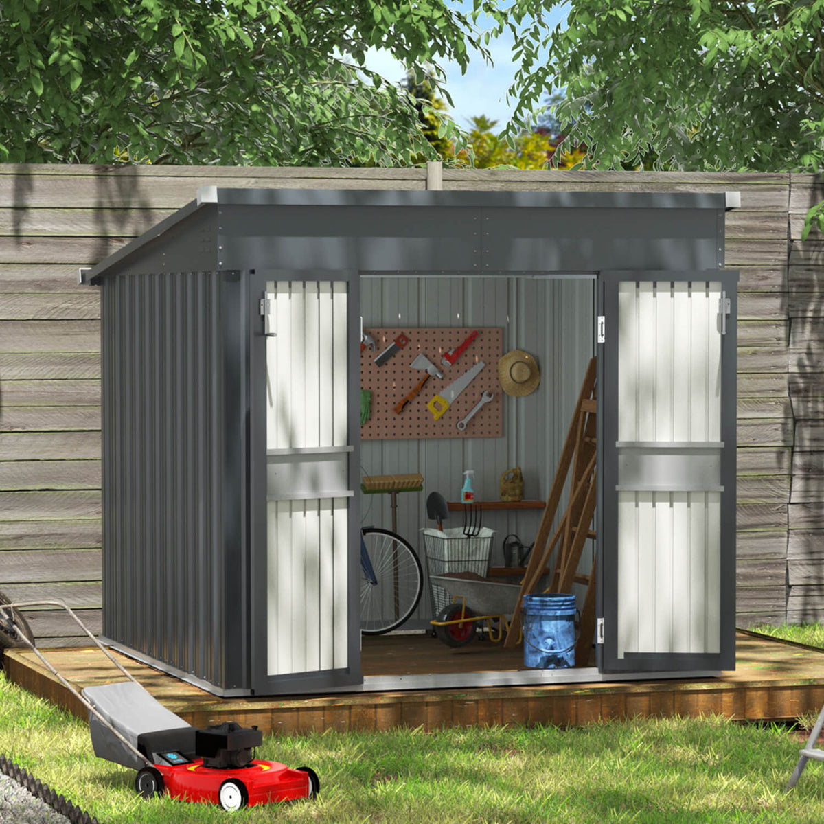 7×8 Outdoor Storage Shed