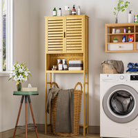 Bamboo Over the Toilet Storage