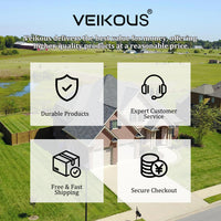 VEIKOUS Bamboo Bathroom Cabinet with Drawers and Cupboard, Freestanding Compact Floor Cabinet