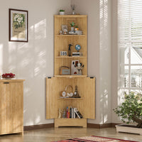 67" Tall Corner Cabinet with Doors