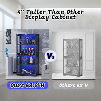 Tall Glass Display Cabinet