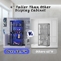 Tall Glass Display Cabinet