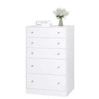 VEIKOUS 5 Drawer Chest Dresser with Oversized Drawers, Bedroom Chests for Living Room
