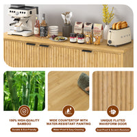 Fluted cabinet buffet