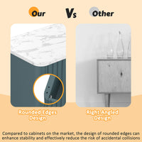 buffet sideboard with rounded edge design