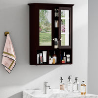 Veikous Bathroom Medicine Cabinet with Mirror, Wall Mounted Storage
