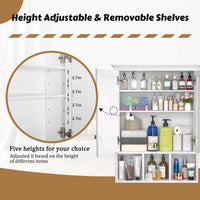 Veikous Bathroom Medicine Cabinet with Mirror, Wall Mounted Storage