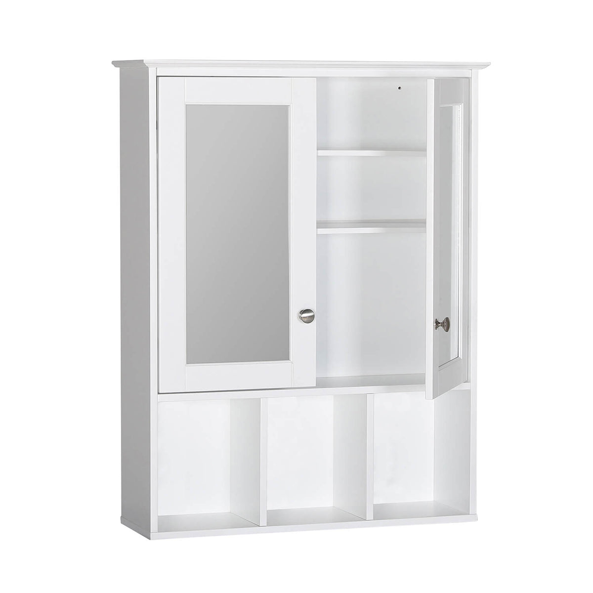 Veikous Bathroom Medicine Cabinet with Mirror, Wall Mounted Storage