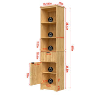 Slim Storage Cabinet, 68" Tall