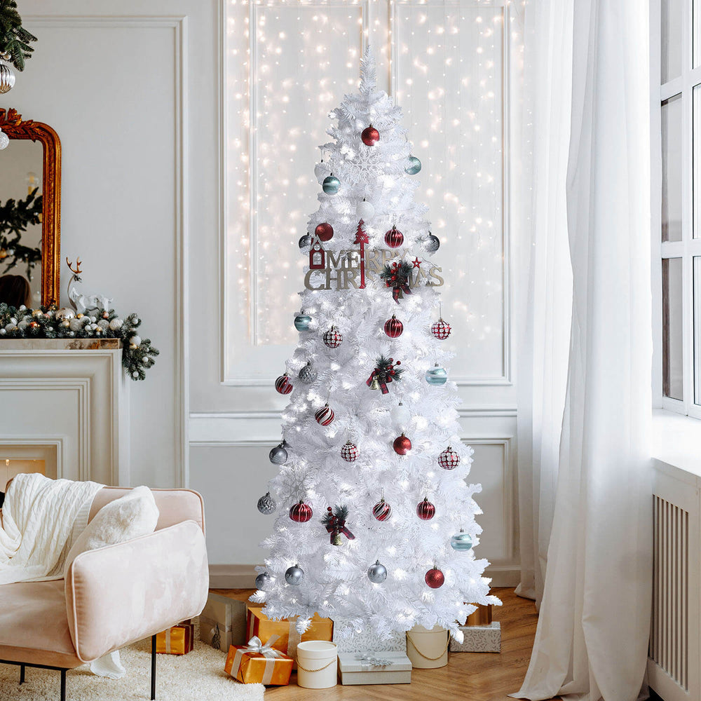 Artificial White Christmas Tree for Home Holiday Decor – Veikous
