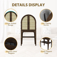 Sturdy Arched Cabinet, Wood Display Cabinet