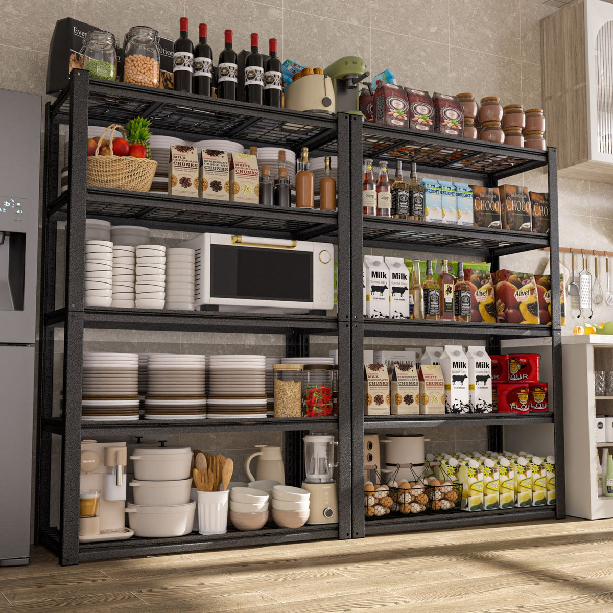 Veikous 5-Tier Steel Shelving for Storage