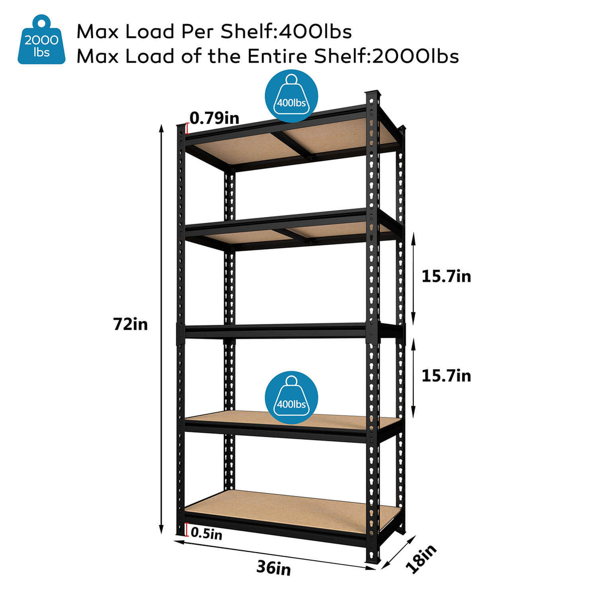 2000lbs Utility Rack
